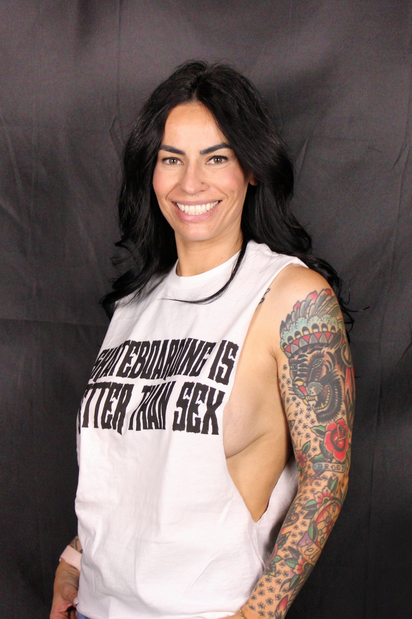 TEE - SKATEBOARDING IS BETTER THAN SEX (White)
