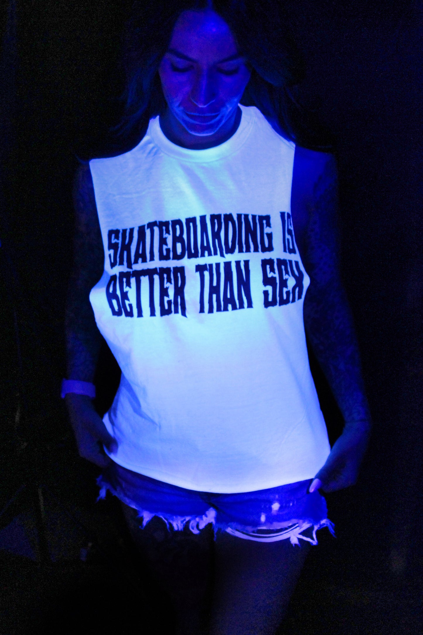 TEE - SKATEBOARDING IS BETTER THAN SEX (White)