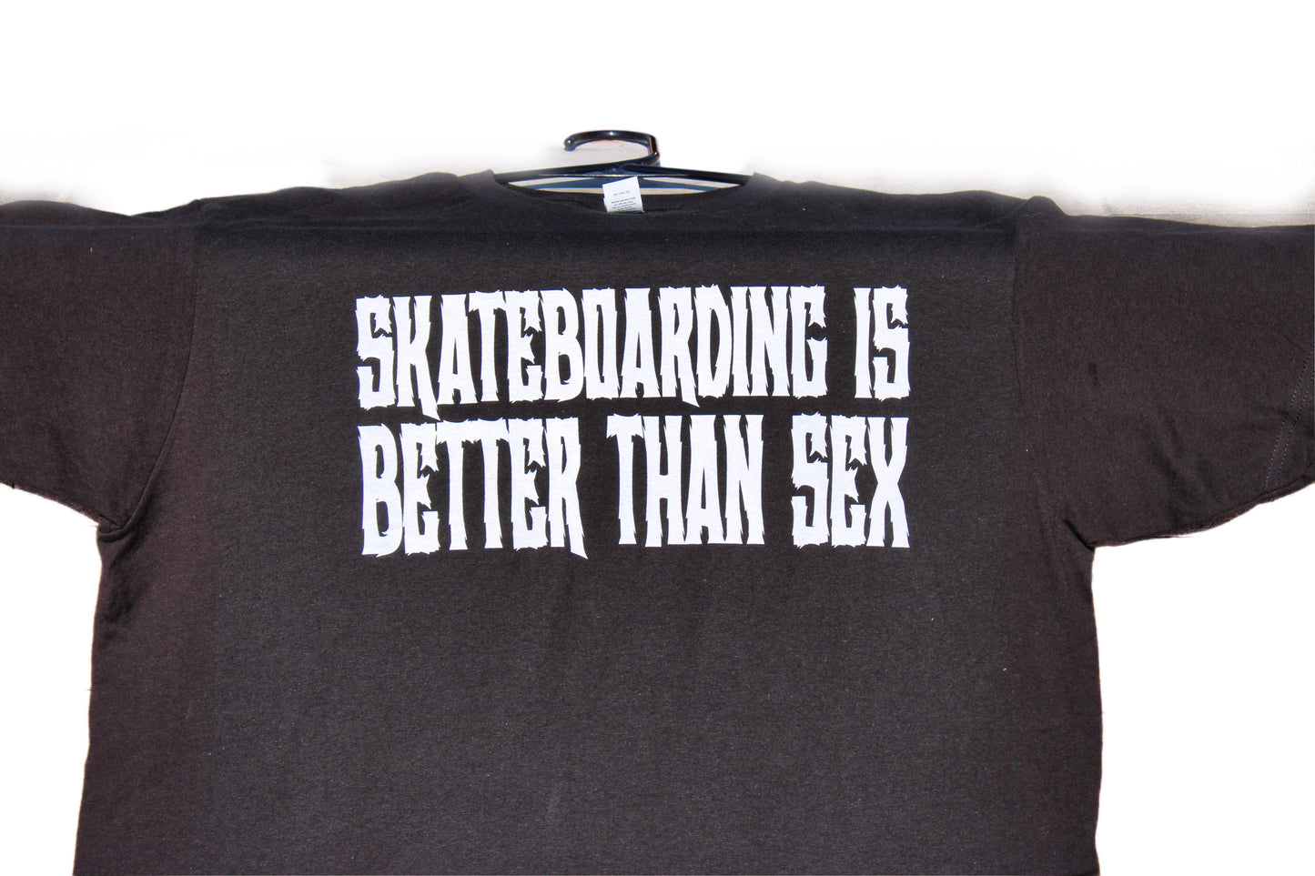 TEE - SKATEBOARDING IS BETTER THAN SEX (Black)