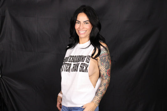 TEE - SKATEBOARDING IS BETTER THAN SEX (White)